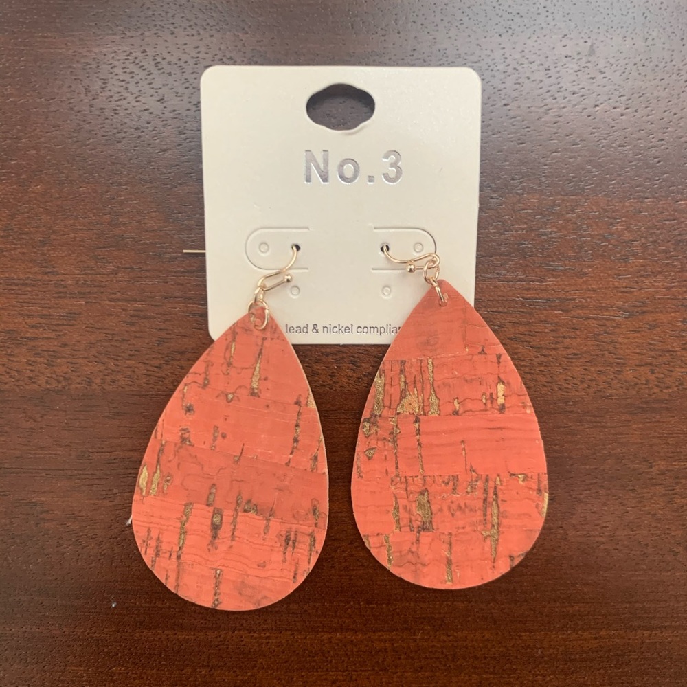 Orange Statement Earrings✴️